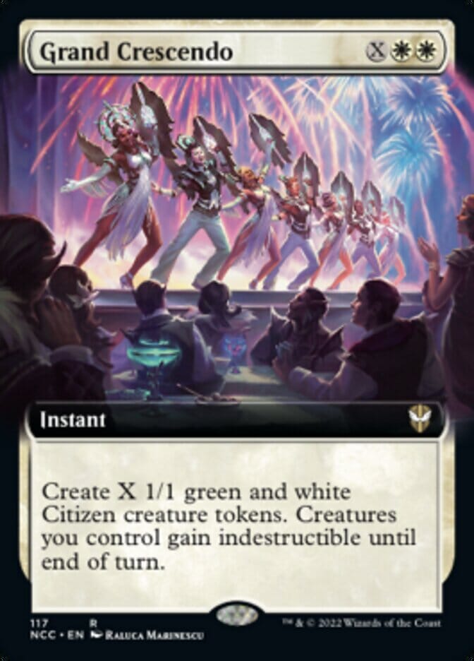 Grand Crescendo (Extended Art) [Streets of New Capenna Commander] MTG Single Magic: The Gathering  | Multizone: Comics And Games