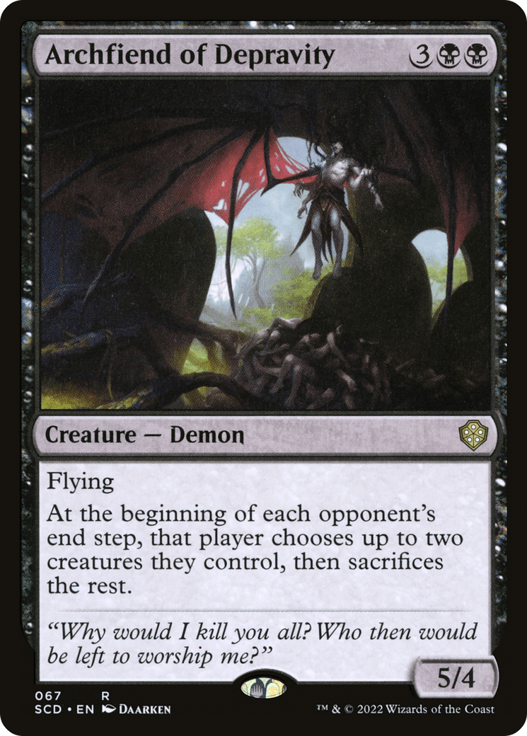 Archfiend of Depravity [Starter Commander Decks] MTG Single Magic: The Gathering  | Multizone: Comics And Games