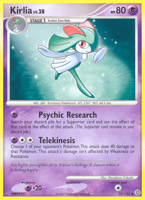 Kirlia (53/132) [Diamond & Pearl: Secret Wonders] Pokemon Single Pokémon  | Multizone: Comics And Games