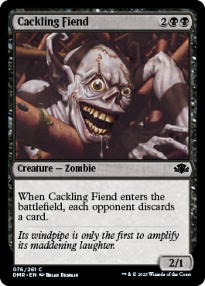 Cackling Fiend [Dominaria Remastered] MTG Single Magic: The Gathering  | Multizone: Comics And Games