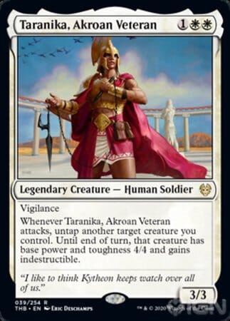 Taranika, Akroan Veteran [Theros Beyond Death] MTG Single Magic: The Gathering  | Multizone: Comics And Games