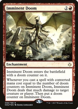 Imminent Doom [Hour of Devastation Promos] MTG Single Magic: The Gathering  | Multizone: Comics And Games