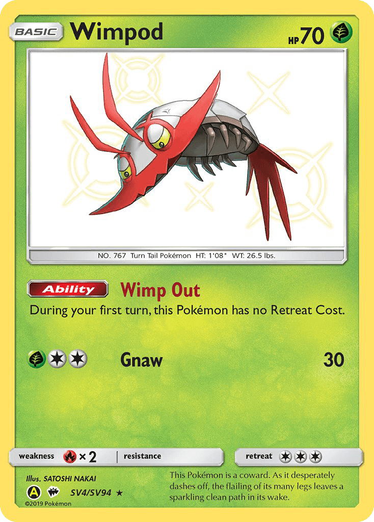 Wimpod (SV4/SV94) [Sun & Moon: Hidden Fates - Shiny Vault] Pokemon Single Pokémon  | Multizone: Comics And Games