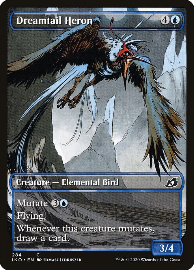 Dreamtail Heron (Showcase) [Ikoria: Lair of Behemoths] MTG Single Magic: The Gathering  | Multizone: Comics And Games