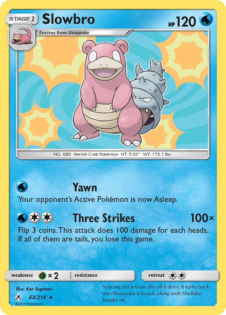 Slowbro (43/214) [Sun & Moon: Unbroken Bonds] Pokemon Single Pokémon  | Multizone: Comics And Games