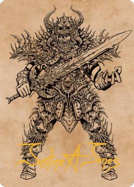 Sarevok, Deathbringer Art Card (Gold-Stamped Signature) [Commander Legends: Battle for Baldur's Gate Art Series] MTG Single Magic: The Gathering  | Multizone: Comics And Games