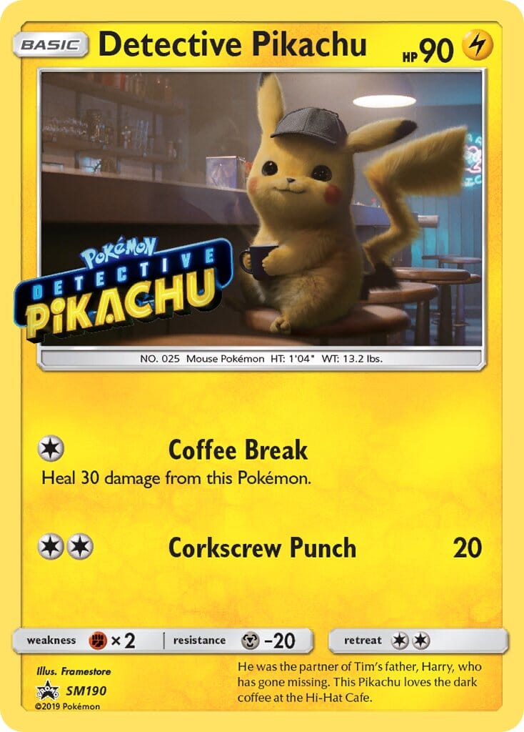 Detective Pikachu (SM190) (Stamped) [Sun & Moon: Black Star Promos] Pokemon Single Pokémon  | Multizone: Comics And Games