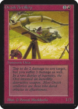 Orcish Artillery [Limited Edition Alpha] MTG Single Magic: The Gathering  | Multizone: Comics And Games