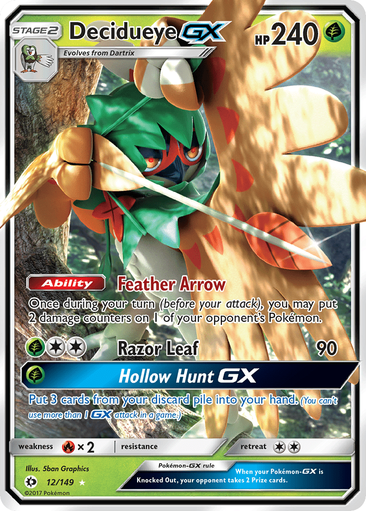Decidueye GX (12/149) [Sun & Moon: Base Set] Pokemon Single Pokémon  | Multizone: Comics And Games