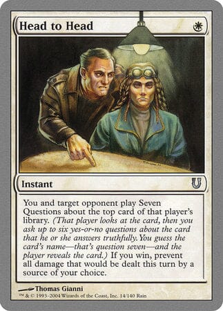 Head to Head [Unhinged] MTG Single Magic: The Gathering  | Multizone: Comics And Games