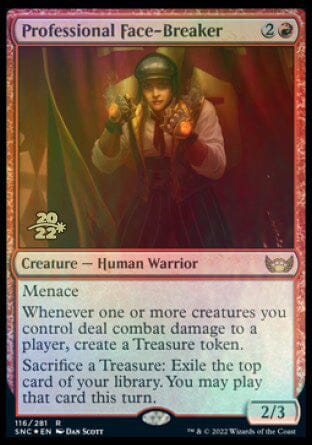 Professional Face-Breaker [Streets of New Capenna Prerelease Promos] MTG Single Magic: The Gathering  | Multizone: Comics And Games