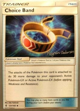 Choice Band (121/145) (Garbanette - Magnus Pedersen) [World Championships 2018] Pokemon Single Pokémon  | Multizone: Comics And Games