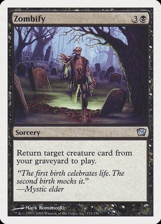 Zombify [Ninth Edition] MTG Single Magic: The Gathering  | Multizone: Comics And Games