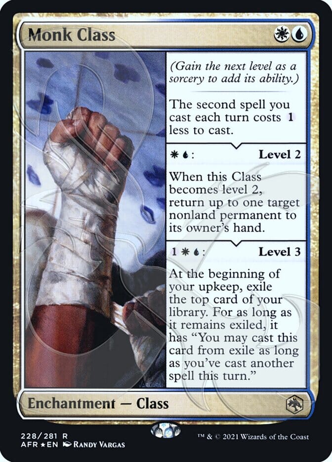Monk Class (Ampersand Promo) [Dungeons & Dragons: Adventures in the Forgotten Realms Promos] MTG Single Magic: The Gathering  | Multizone: Comics And Games