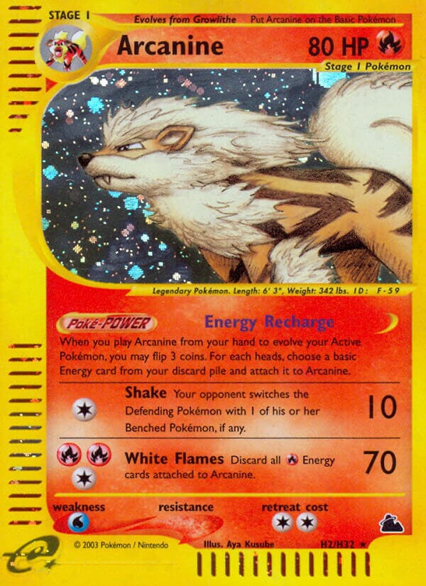Arcanine (H2/H32) [Skyridge] Pokemon Single Pokémon  | Multizone: Comics And Games