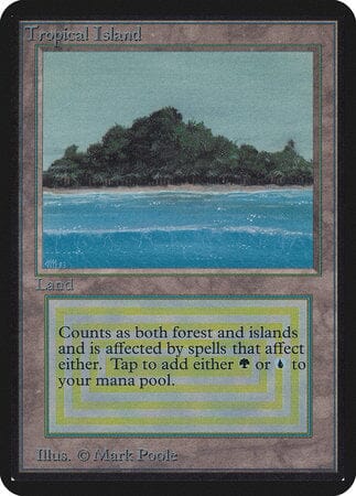 Tropical Island [Limited Edition Alpha] MTG Single Magic: The Gathering  | Multizone: Comics And Games