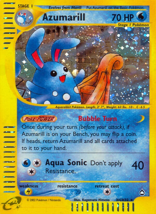Azumarill (H4/H32) [Aquapolis] Pokemon Single Pokémon  | Multizone: Comics And Games