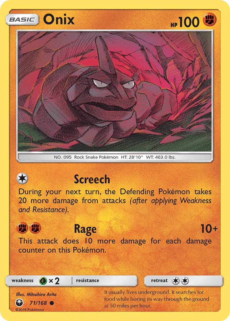 Onix (71/168) [Sun & Moon: Celestial Storm] Pokemon Single Pokémon  | Multizone: Comics And Games