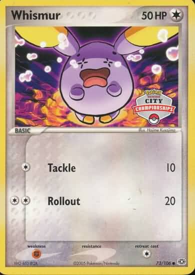 Whismur (73/106) (City Championship) [EX: Emerald] Pokemon Single Pokémon  | Multizone: Comics And Games