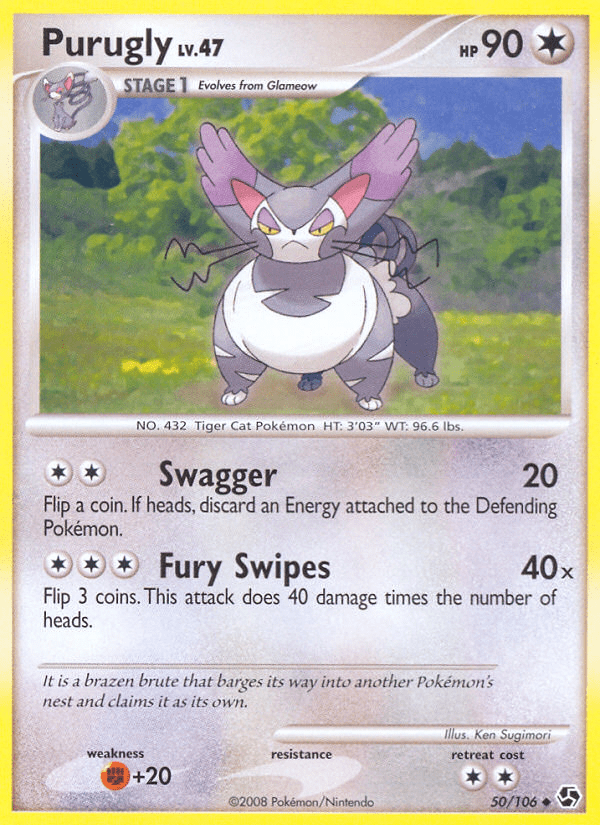 Purugly (50/106) [Diamond & Pearl: Great Encounters] Pokemon Single Pokémon  | Multizone: Comics And Games