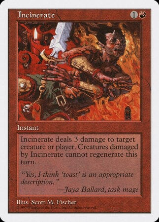 Incinerate [Fifth Edition] MTG Single Magic: The Gathering  | Multizone: Comics And Games