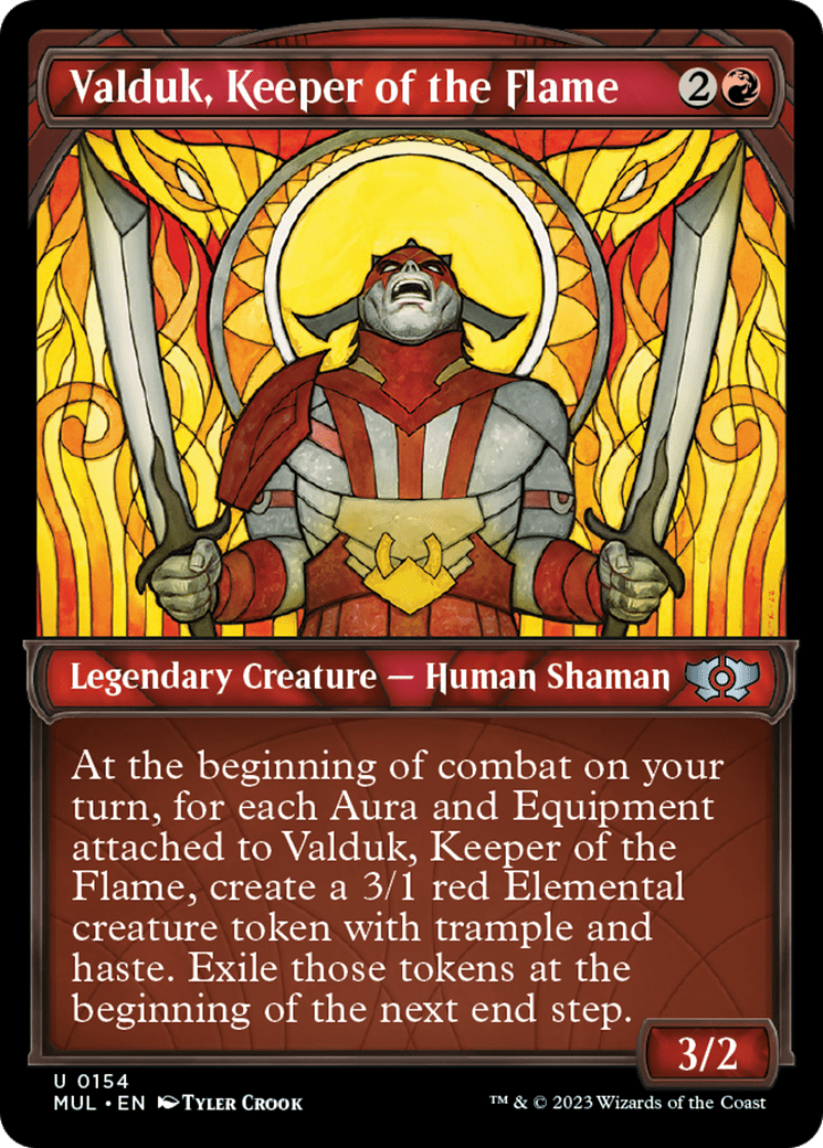 Valduk, Keeper of the Flame (Halo Foil) [Multiverse Legends] MTG Single Magic: The Gathering  | Multizone: Comics And Games