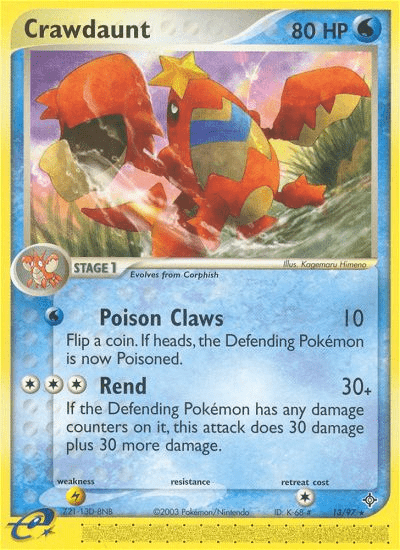 Crawdaunt (13/97) [EX: Dragon] Pokemon Single Pokémon  | Multizone: Comics And Games
