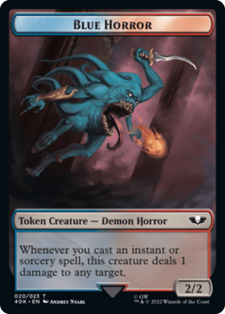 Spawn // Blue Horror [Universes Beyond: Warhammer 40,000 Tokens] MTG Single Magic: The Gathering  | Multizone: Comics And Games