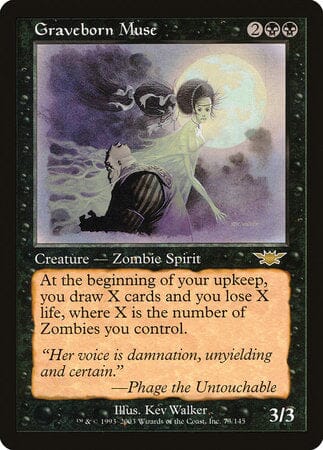 Graveborn Muse [Legions] MTG Single Magic: The Gathering  | Multizone: Comics And Games