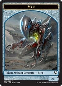 Myr (007) // Thopter (008) Double-sided Token [Commander 2018 Tokens] MTG Single Magic: The Gathering  | Multizone: Comics And Games
