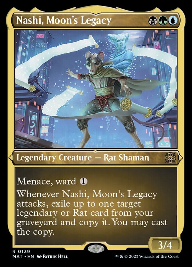 Nashi, Moon's Legacy (Foil Etched) [March of the Machine: The Aftermath] MTG Single Magic: The Gathering  | Multizone: Comics And Games