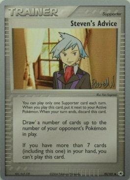Steven's Advice (92/101) (Rocky Beach - Reed Weichler) [World Championships 2004] Pokemon Single Pokémon  | Multizone: Comics And Games