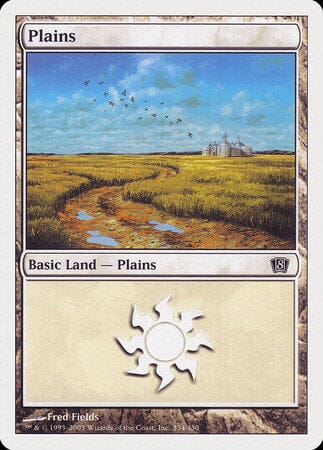 Plains (334) [Eighth Edition] MTG Single Magic: The Gathering  | Multizone: Comics And Games