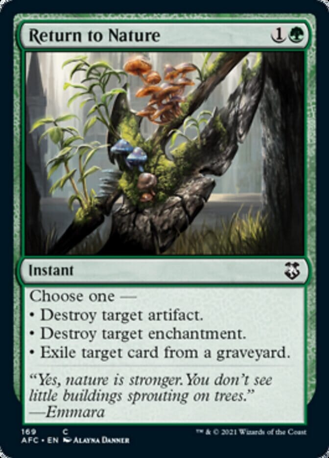 Return to Nature [Dungeons & Dragons: Adventures in the Forgotten Realms Commander] MTG Single Magic: The Gathering  | Multizone: Comics And Games