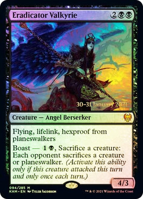 Eradicator Valkyrie [Kaldheim Prerelease Promos] MTG Single Magic: The Gathering  | Multizone: Comics And Games