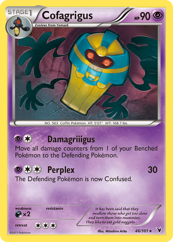 Cofagrigus (46/101) [Black & White: Noble Victories] Pokemon Single Pokémon  | Multizone: Comics And Games