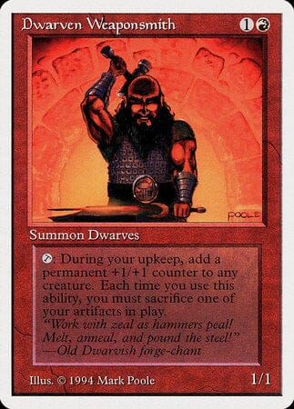 Dwarven Weaponsmith [Summer Magic / Edgar] MTG Single Magic: The Gathering  | Multizone: Comics And Games