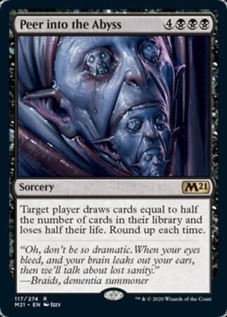 Peer Into the Abyss [Core Set 2021] MTG Single Magic: The Gathering  | Multizone: Comics And Games