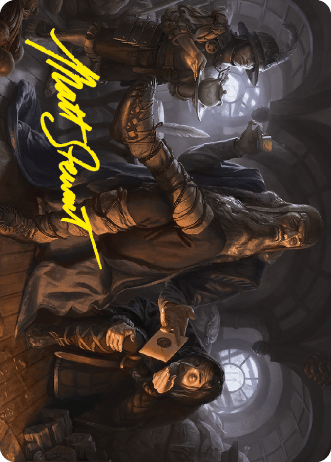 Sharkey, Tyrant of the Shire Art Card (Gold-Stamped Signature) [The Lord of the Rings: Tales of Middle-earth Art Series] MTG Single Magic: The Gathering  | Multizone: Comics And Games
