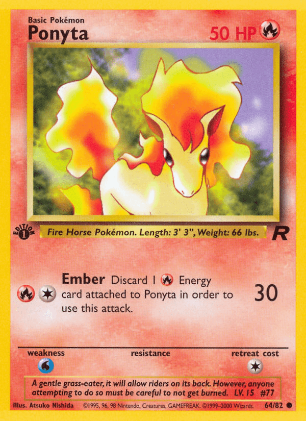 Ponyta (64/82) [Team Rocket 1st Edition] Pokemon Single Pokémon  | Multizone: Comics And Games