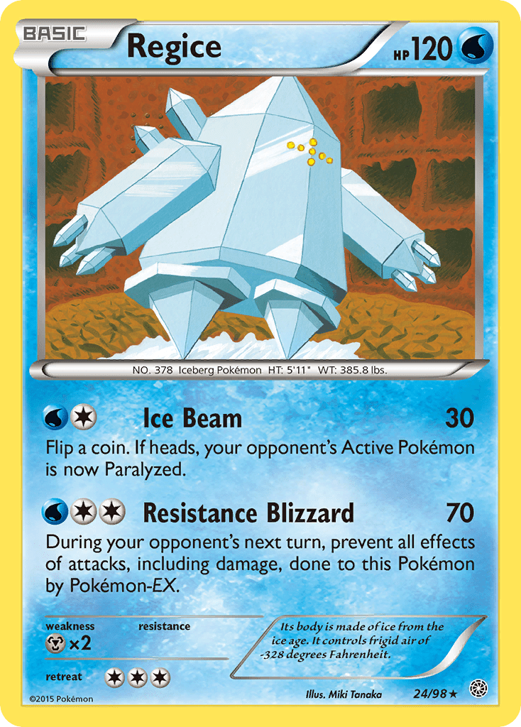 Regice (24/98) [XY: Ancient Origins] Pokemon Single Pokémon  | Multizone: Comics And Games