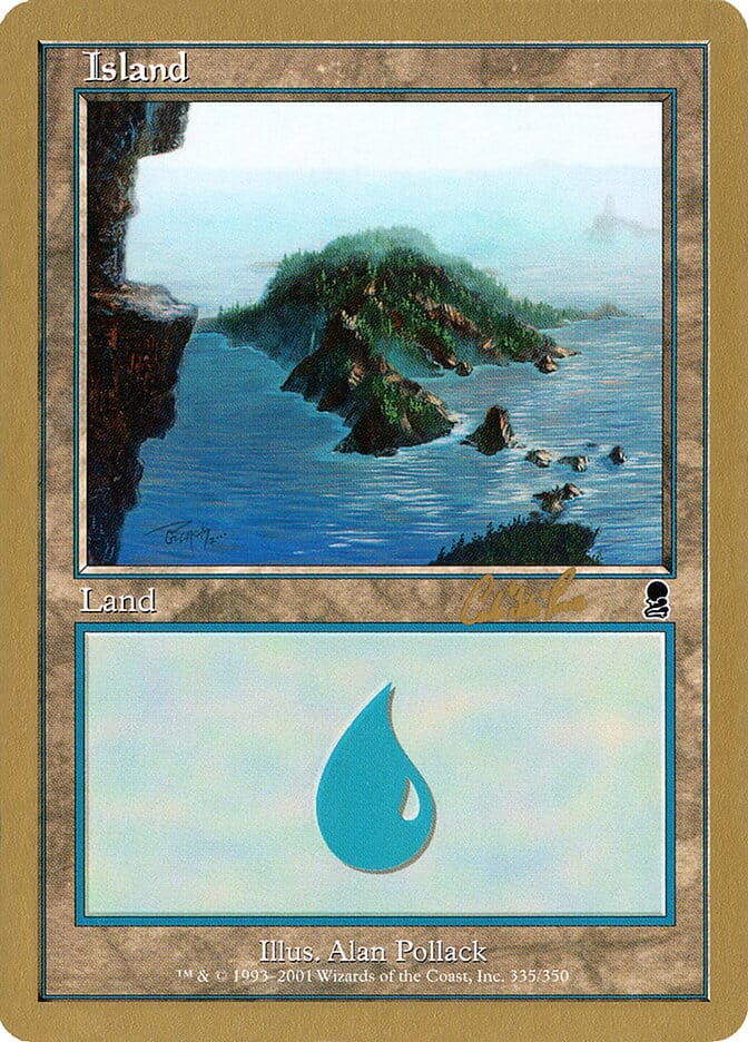 Island (cr335) (Carlos Romao) [World Championship Decks 2002] MTG Single Magic: The Gathering  | Multizone: Comics And Games
