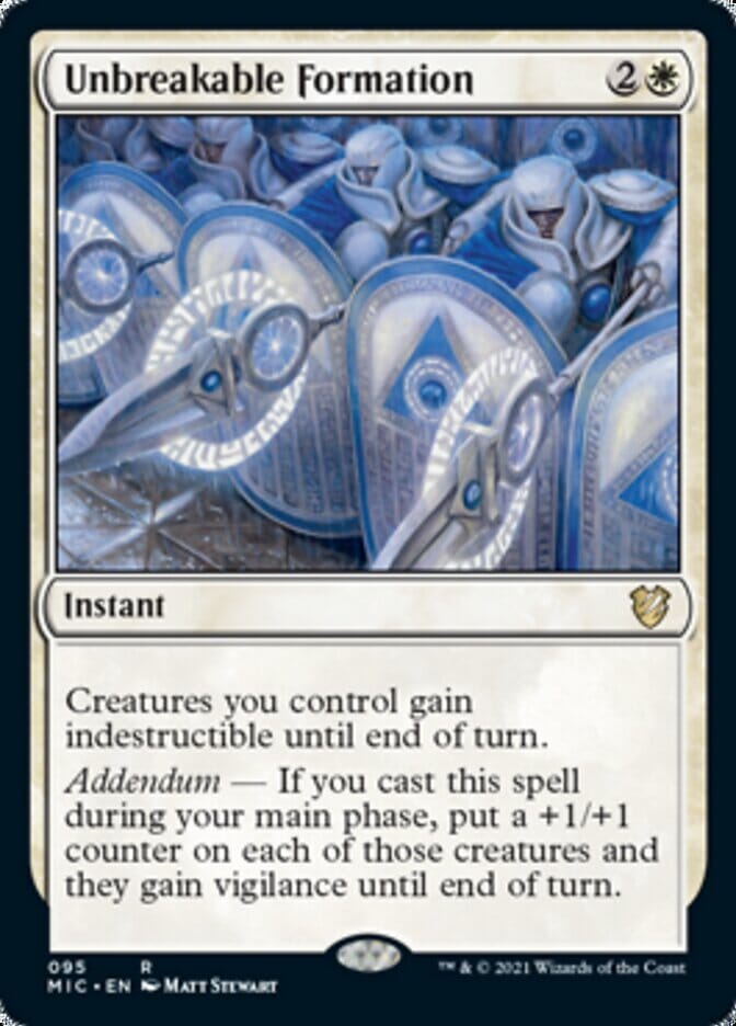 Unbreakable Formation [Innistrad: Midnight Hunt Commander] MTG Single Magic: The Gathering  | Multizone: Comics And Games