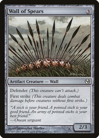 Wall of Spears [Duels of the Planeswalkers] MTG Single Magic: The Gathering  | Multizone: Comics And Games