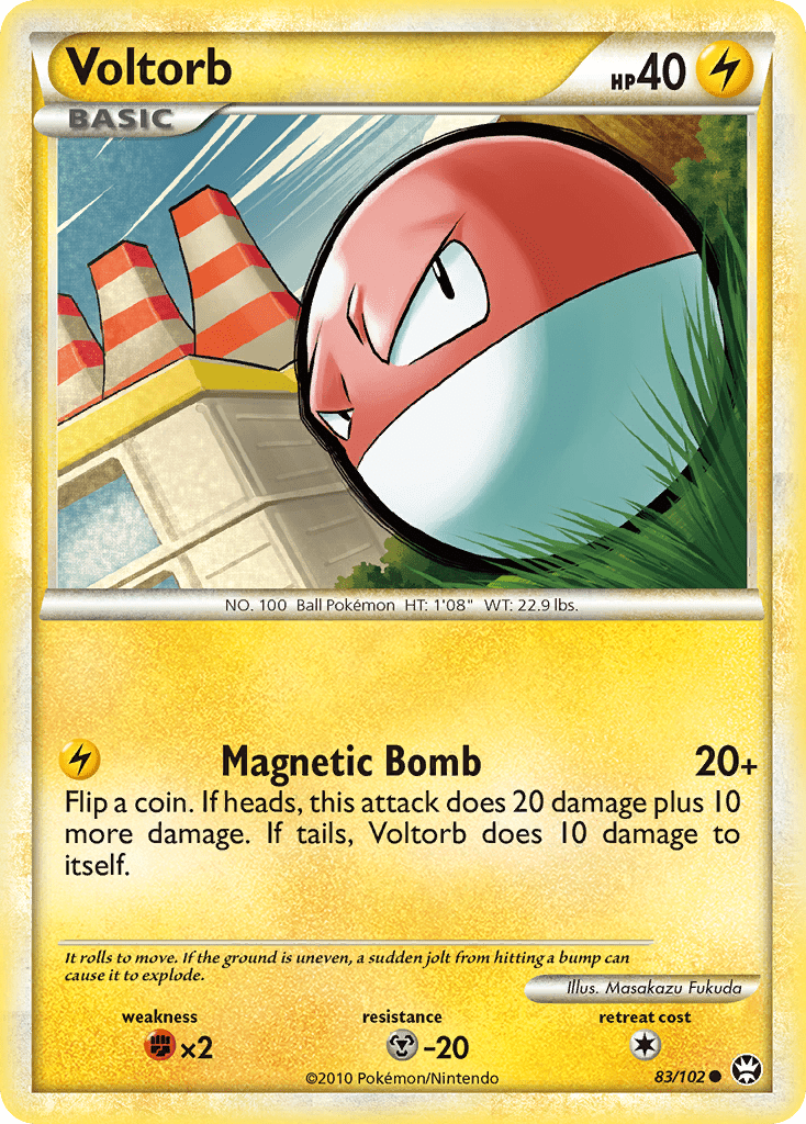 Voltorb (83/102) [HeartGold & SoulSilver: Triumphant] Pokemon Single Pokémon  | Multizone: Comics And Games