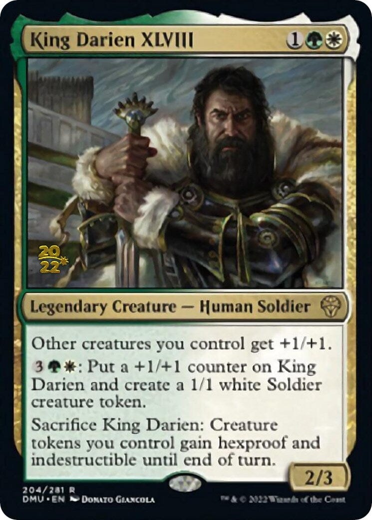 King Darien XLVIII [Dominaria United Prerelease Promos] MTG Single Magic: The Gathering  | Multizone: Comics And Games