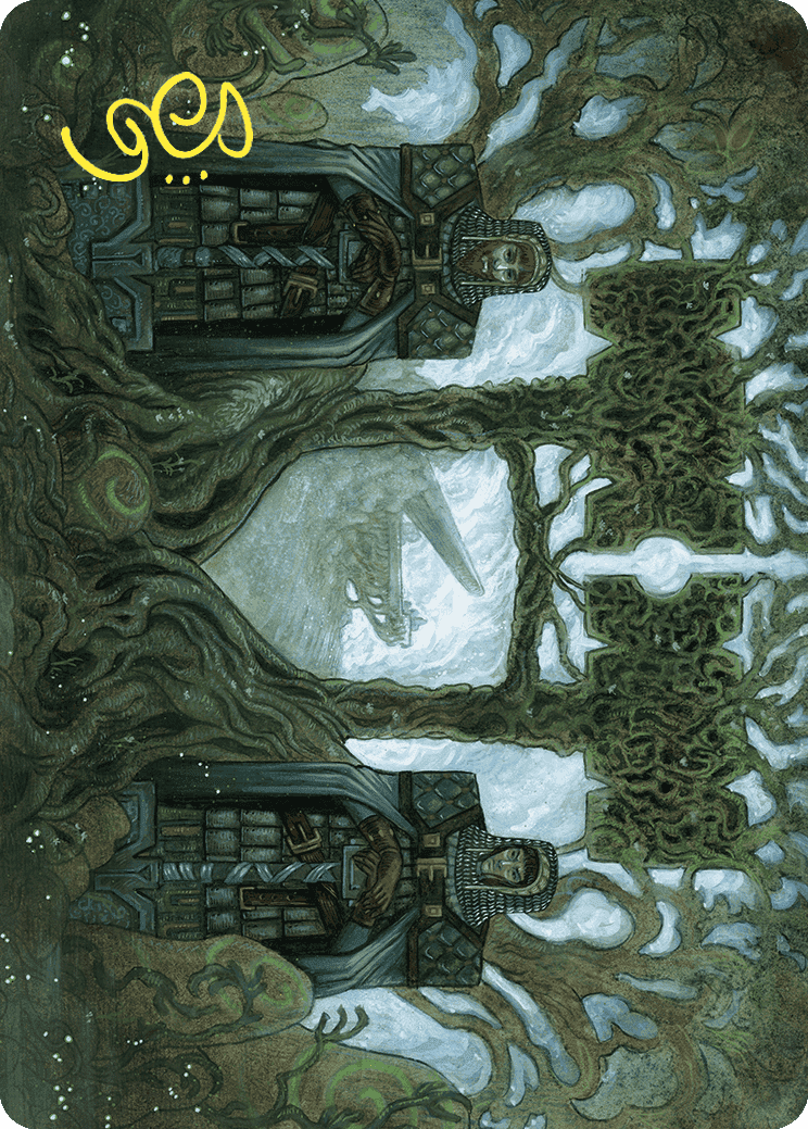 Court of Garenbrig Art Card (Gold-Stamped Signature) [Wilds of Eldraine Art Series] MTG Single Magic: The Gathering  | Multizone: Comics And Games