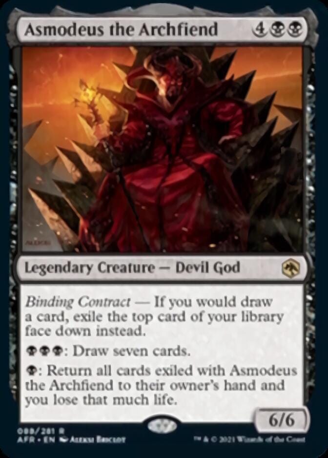 Asmodeus the Archfiend [Dungeons & Dragons: Adventures in the Forgotten Realms] MTG Single Magic: The Gathering  | Multizone: Comics And Games