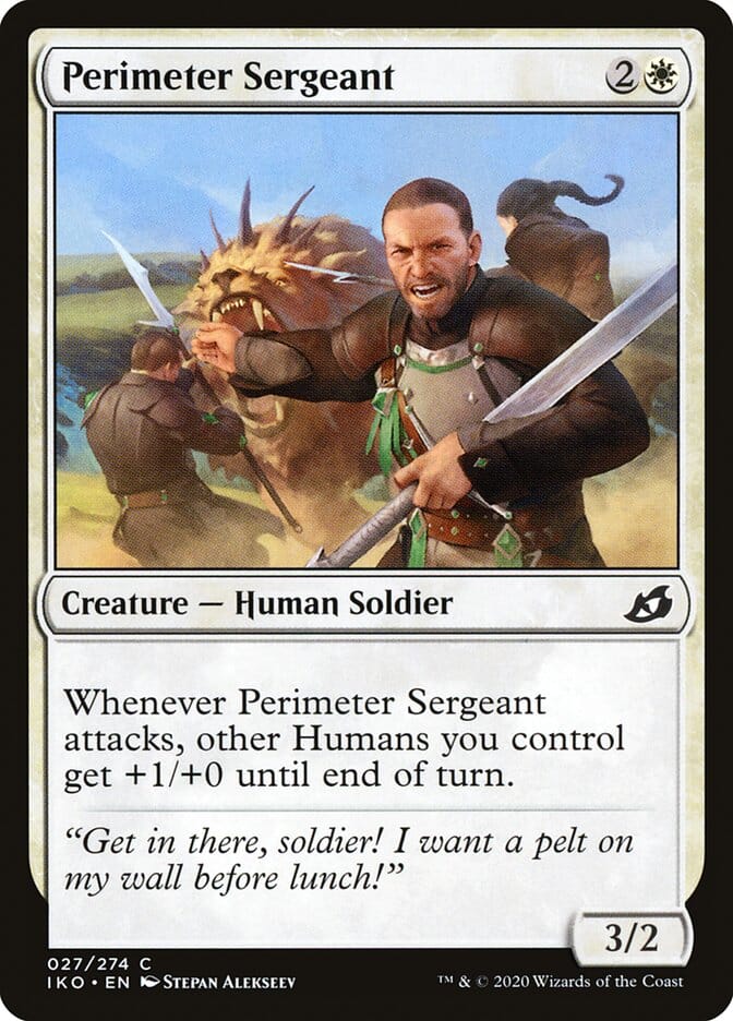 Perimeter Sergeant [Ikoria: Lair of Behemoths] MTG Single Magic: The Gathering  | Multizone: Comics And Games