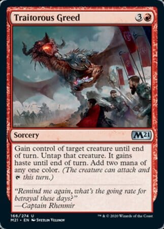 Traitorous Greed [Core Set 2021] MTG Single Magic: The Gathering  | Multizone: Comics And Games